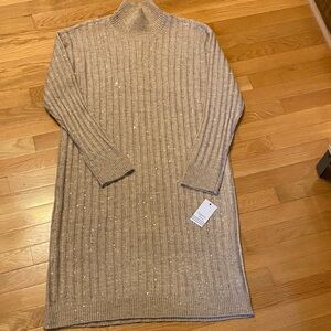 Cozy Ribbed Knit Sweater Dress